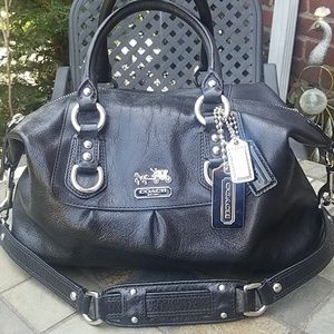 Like-new Coach Madison Sabrina purse,Purple Lining